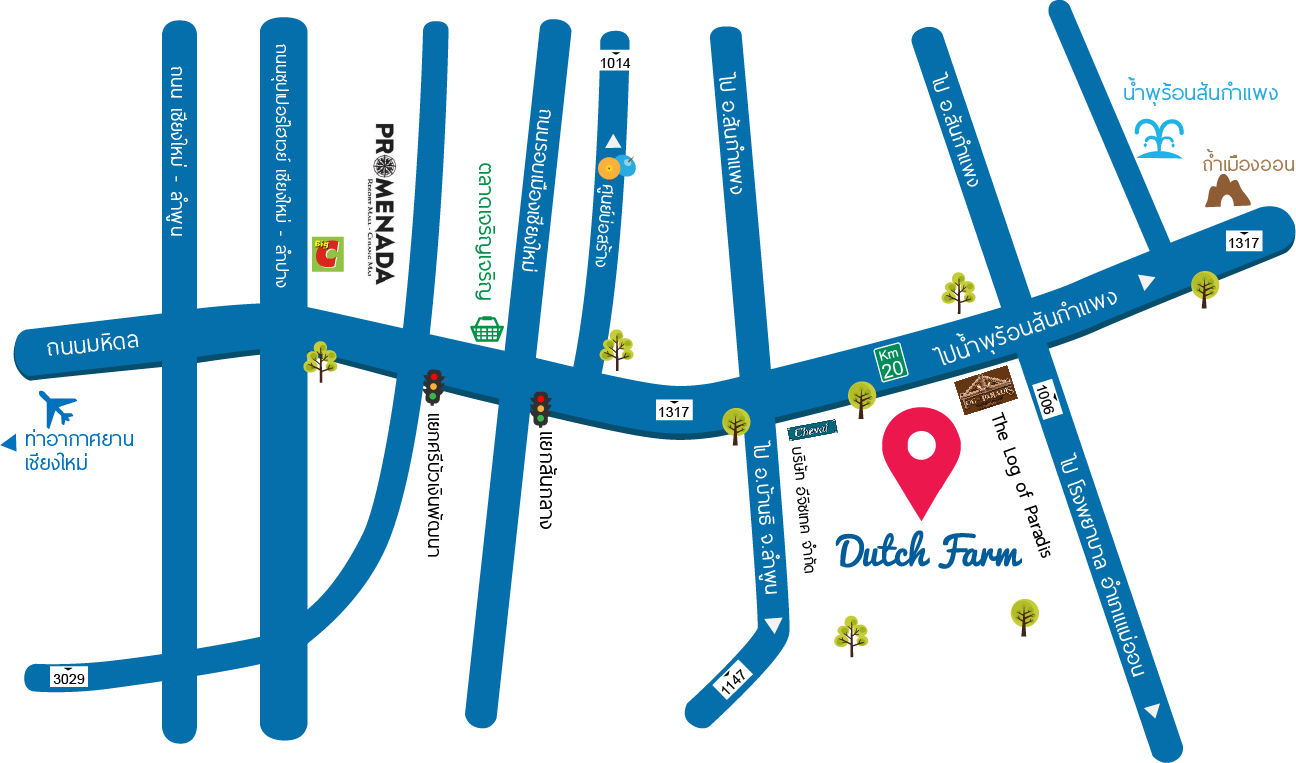 แผนที่ดัชฟาร์มเชียงใหม่
